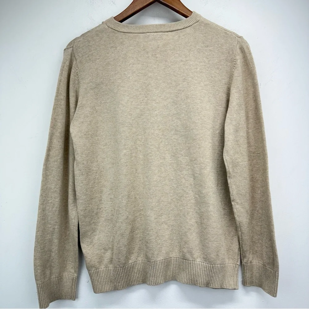The Children's Place size 14 (XL) Boys Tan Long Sleeve V-neck Sweater